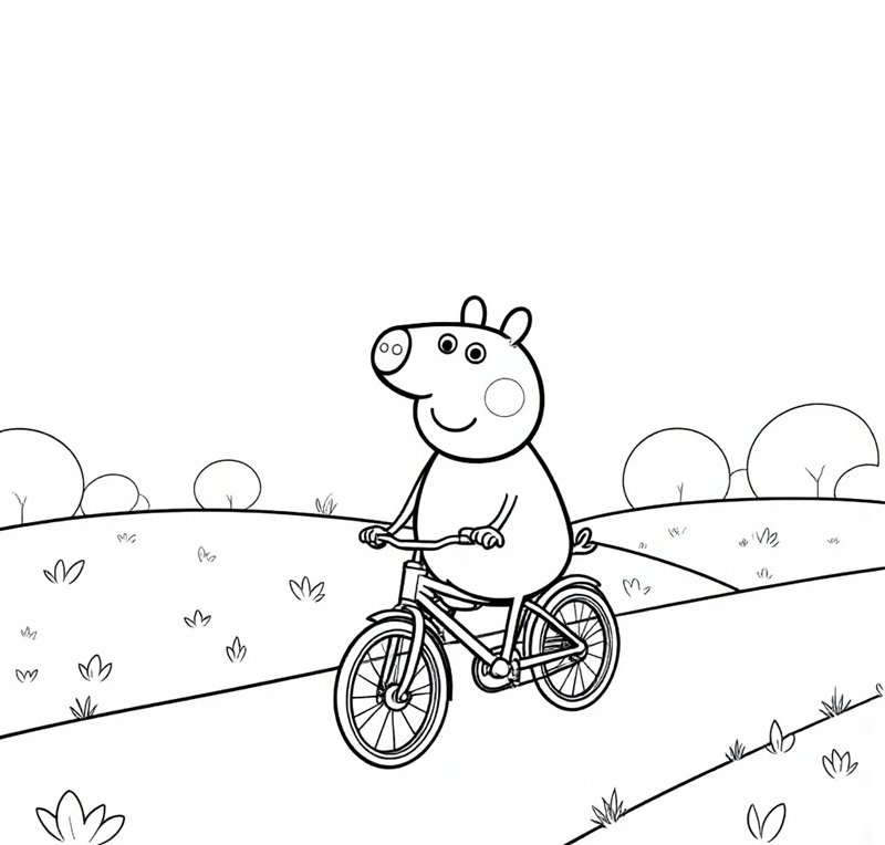 heo peppa tô màu 11