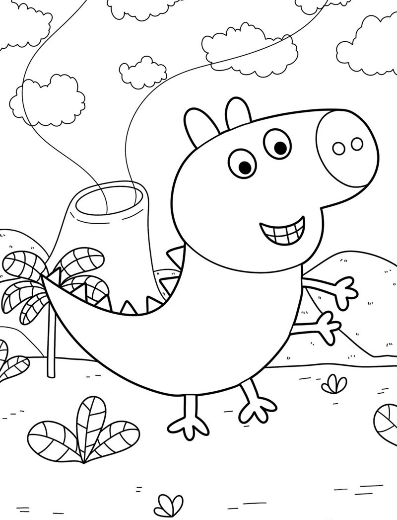 heo peppa tô màu 13