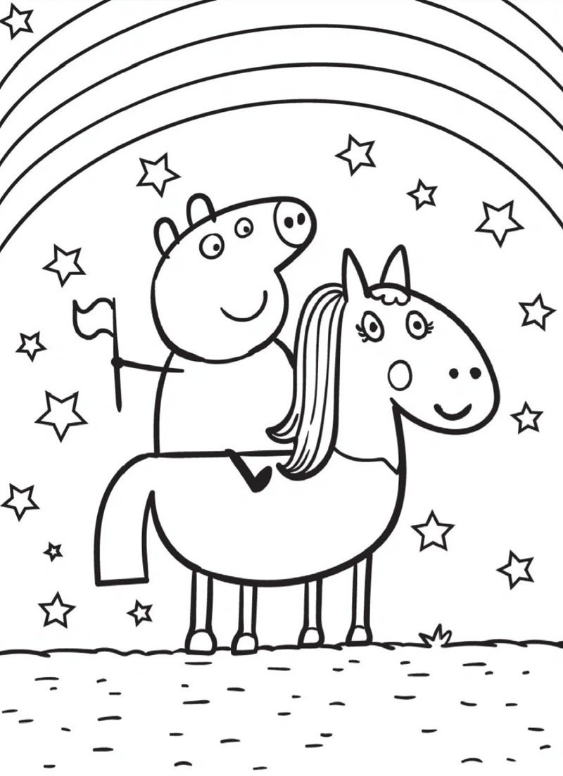 heo peppa tô màu 20