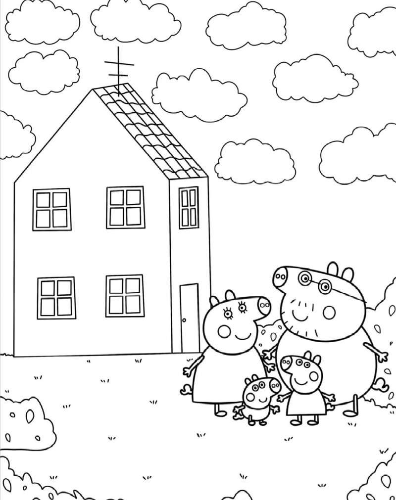 heo peppa tô màu 21