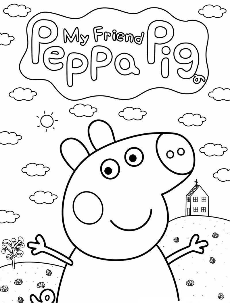 heo peppa tô màu 29
