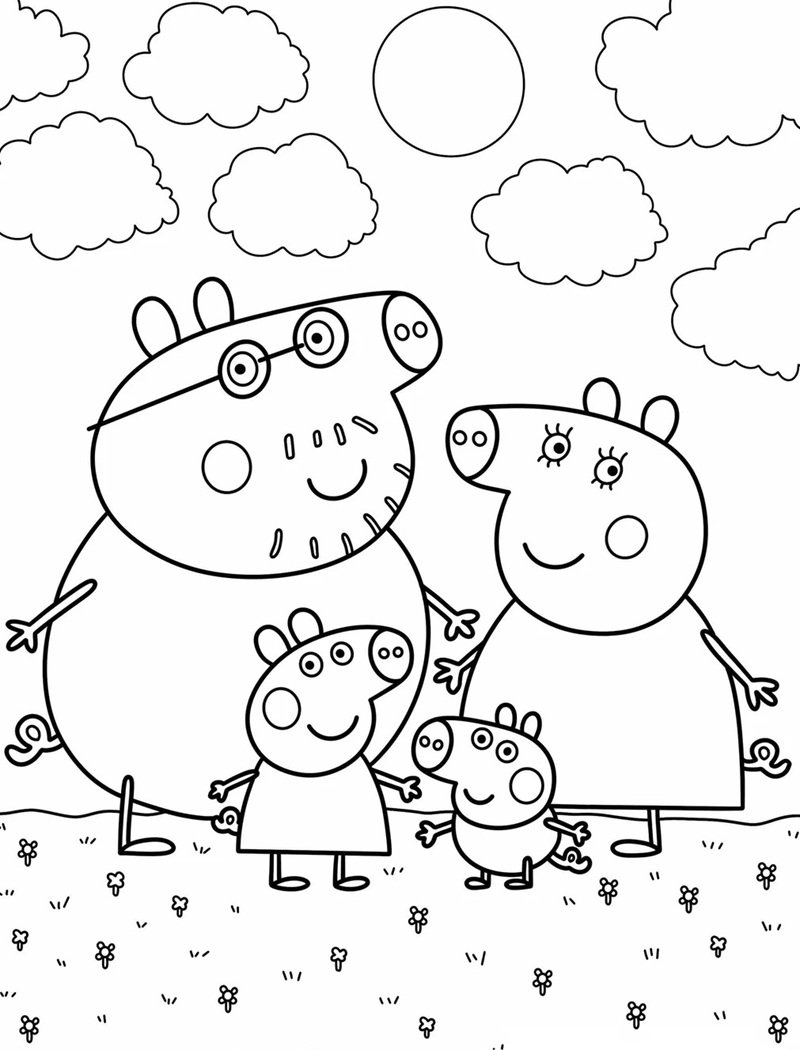 heo peppa tô màu 30