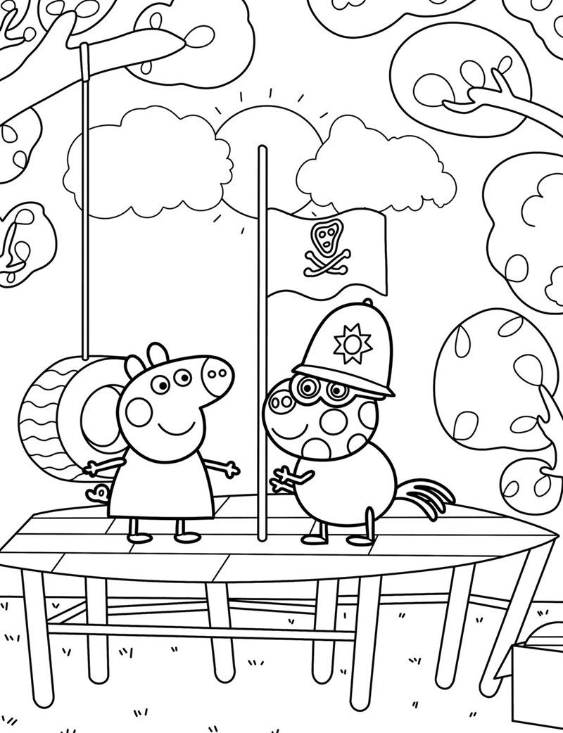 heo peppa tô màu 36