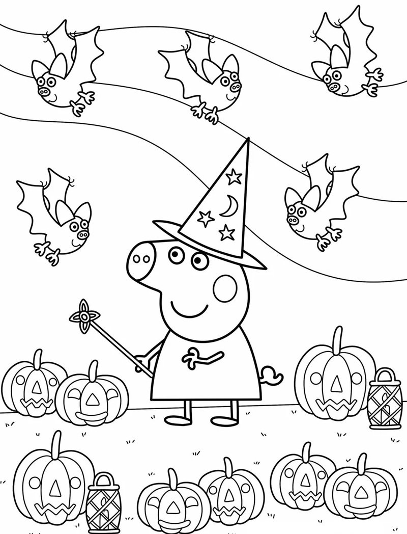 heo peppa tô màu 37