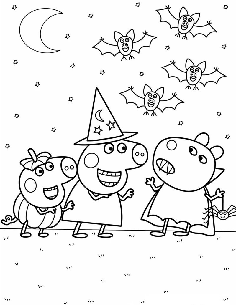 heo peppa tô màu 39