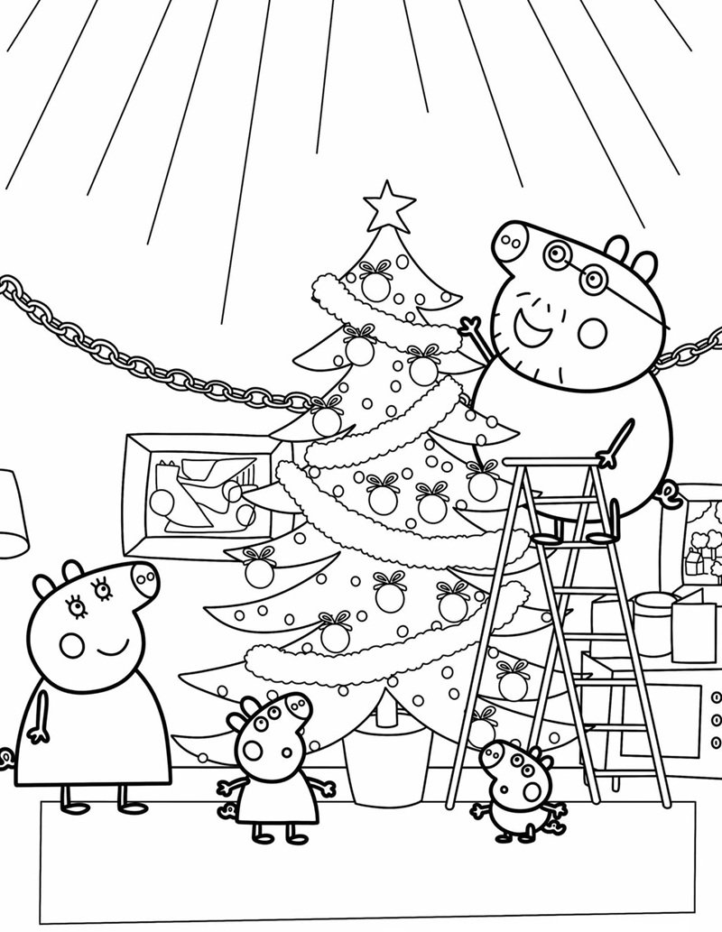 heo peppa tô màu 40