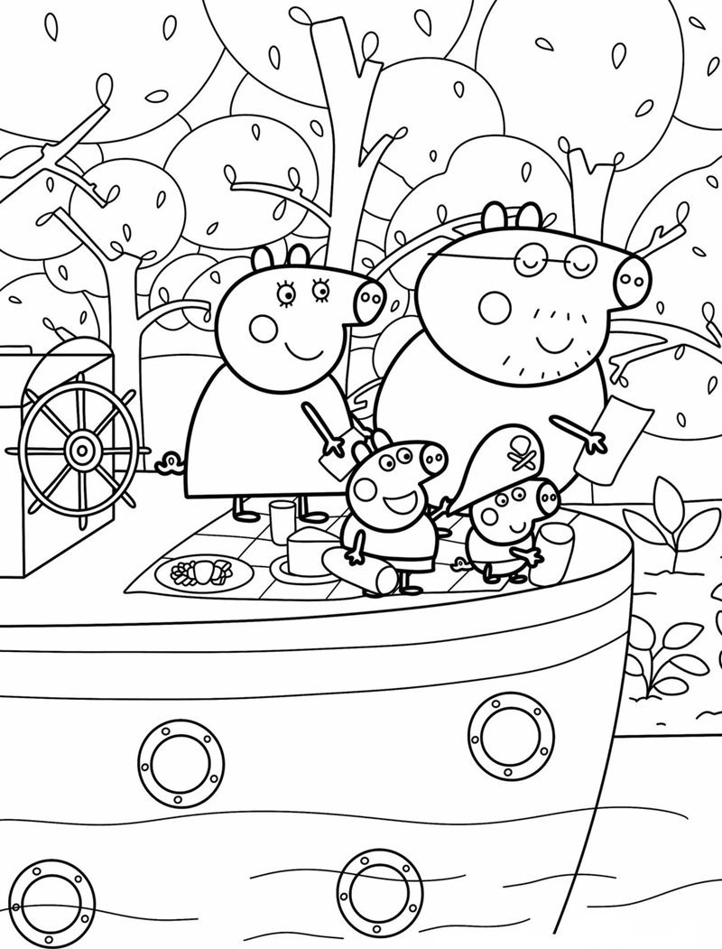 heo peppa tô màu 42