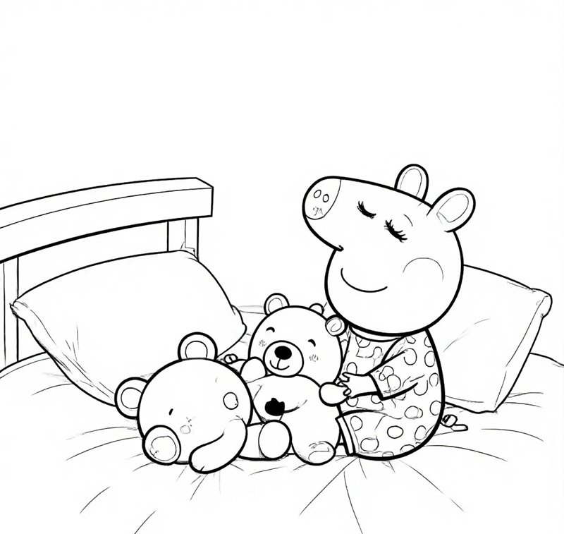 heo peppa tô màu 7