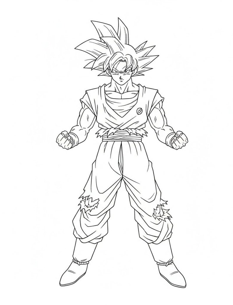 songoku tô màu 3