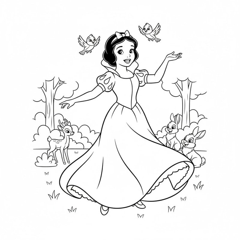 tô màu bạch tuyết 15