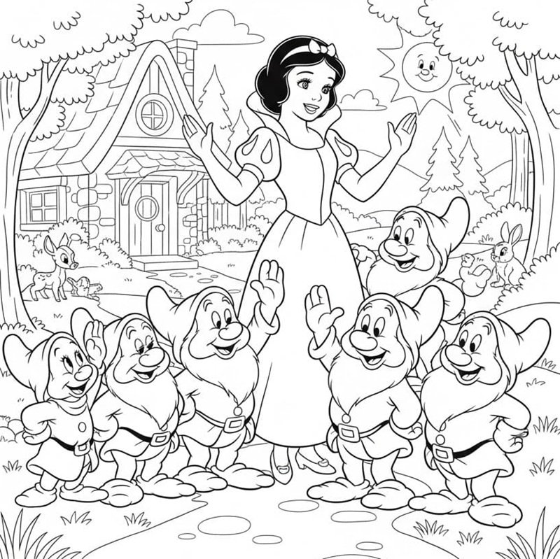 tô màu bạch tuyết 16