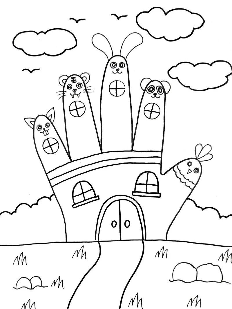 tô màu bàn tay 35