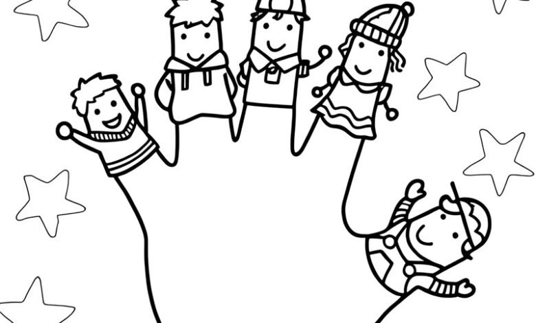 tô màu bàn tay 37