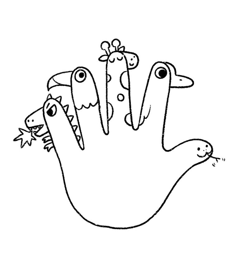 tô màu bàn tay 40