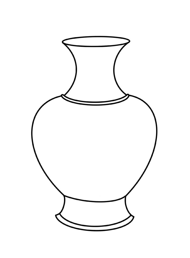tô màu bình hoa 34