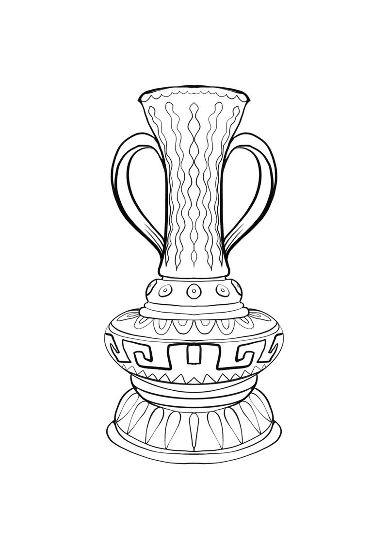 tô màu bình hoa 41