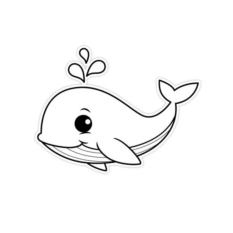 tô màu cá voi 15