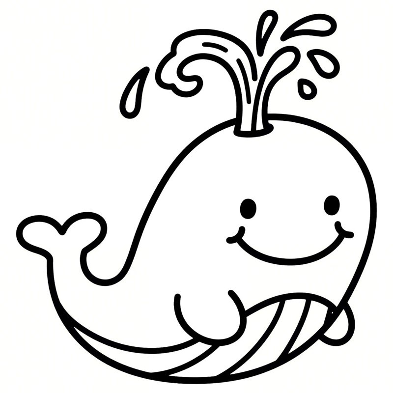 tô màu cá voi 36