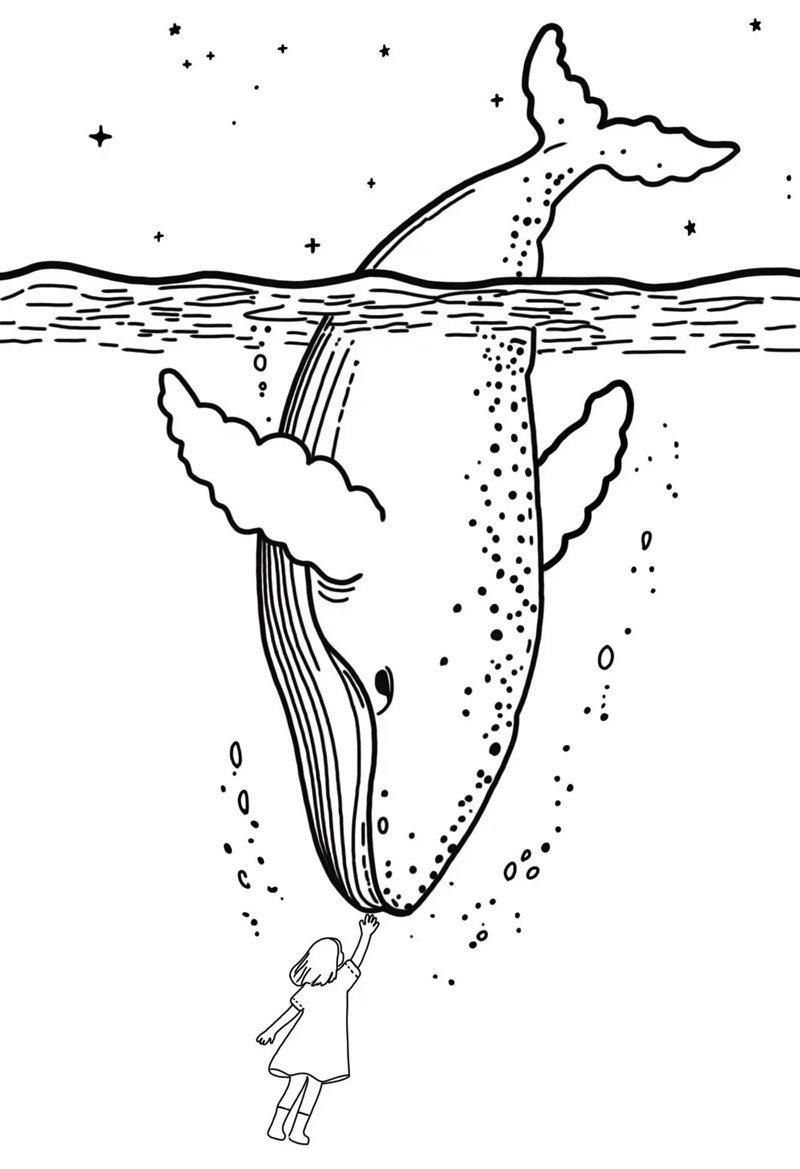 tô màu cá voi 38