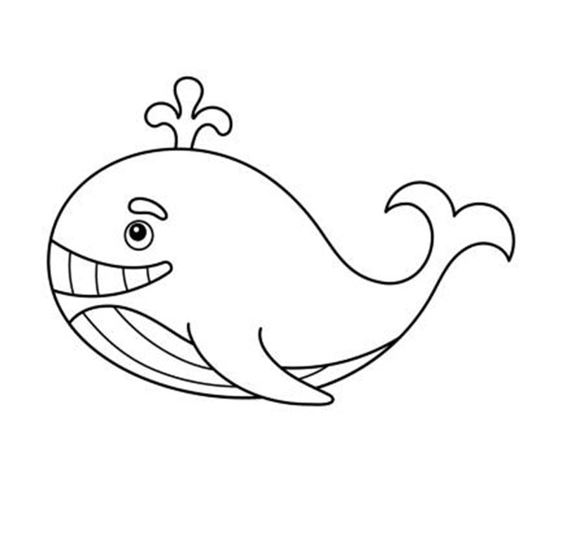 tô màu cá voi 9