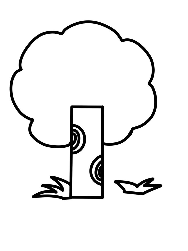 tô màu cái cây 10