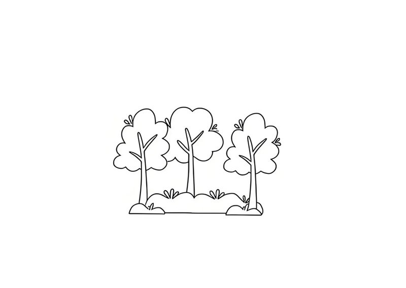 tô màu cái cây 11