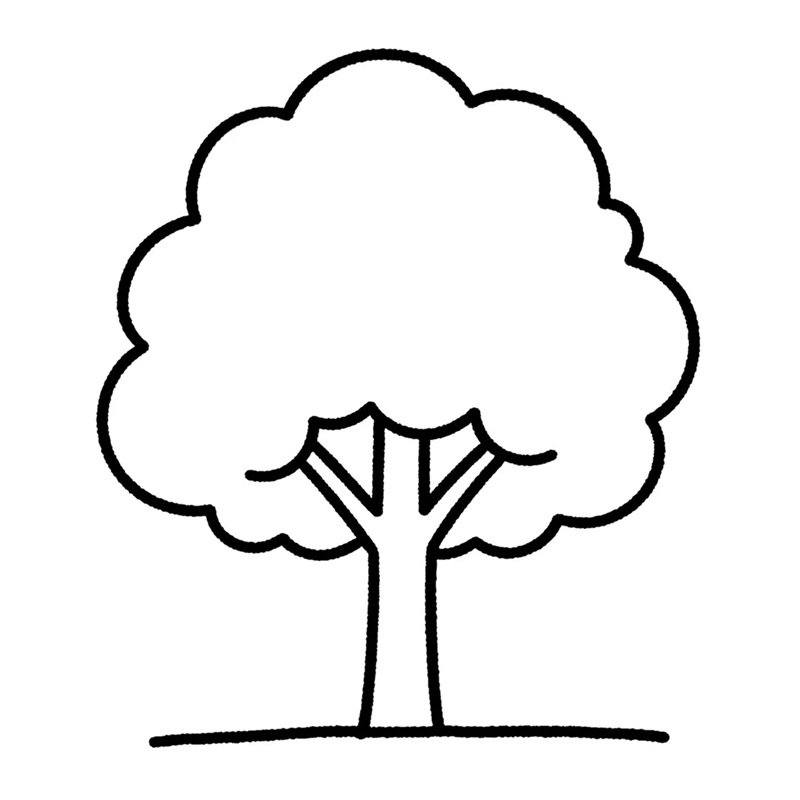 tô màu cái cây 17