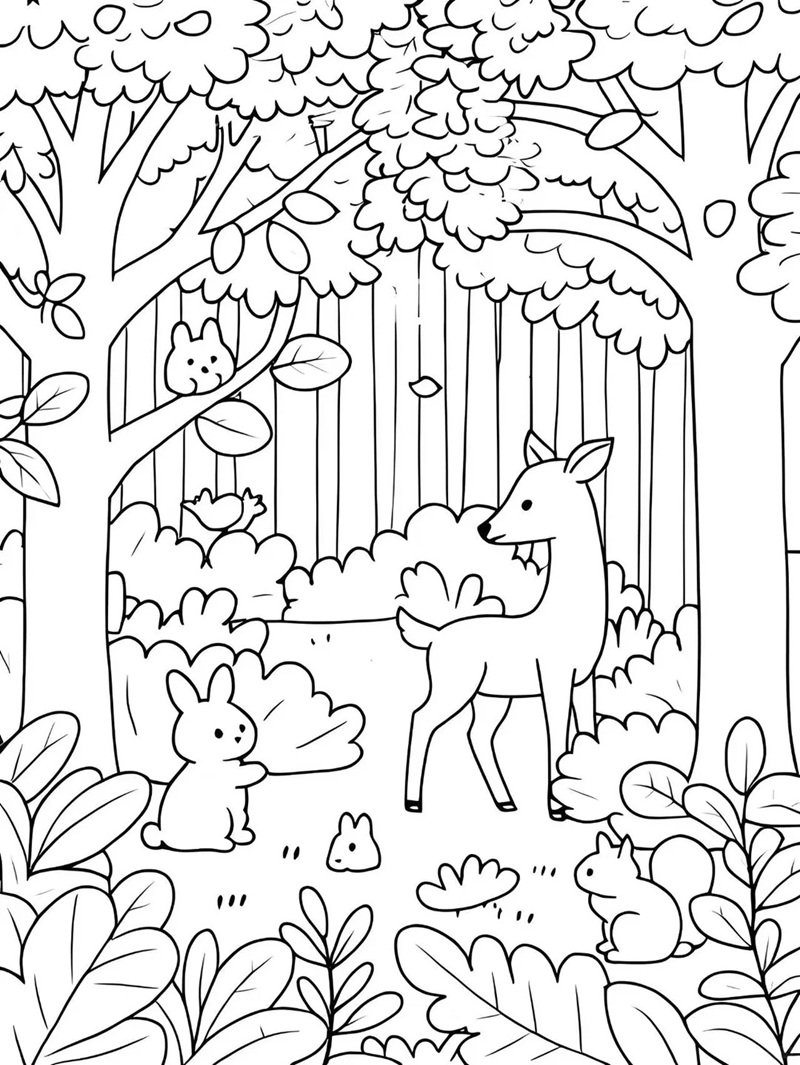 tô màu cái cây 27