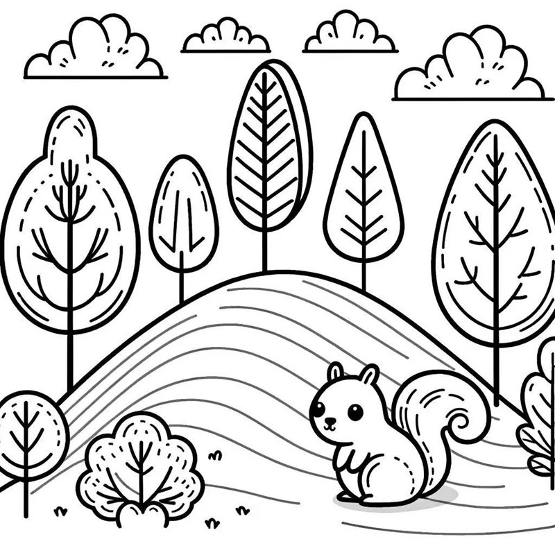 tô màu cái cây 28