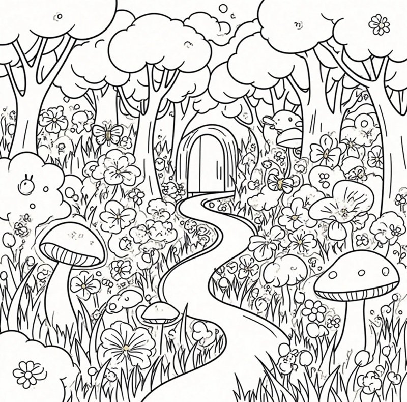 tô màu cái cây 32