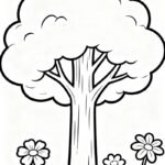 tô màu cái cây 35