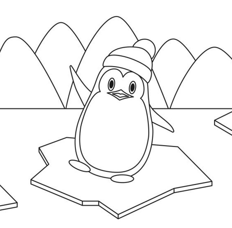 tô màu chim cánh cụt 19