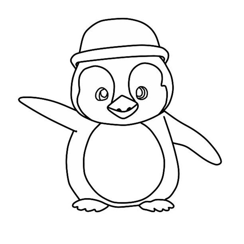 tô màu chim cánh cụt 20