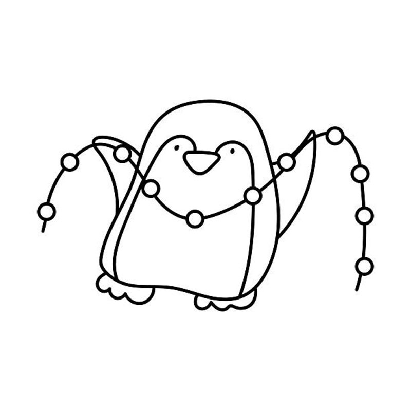 tô màu chim cánh cụt 23