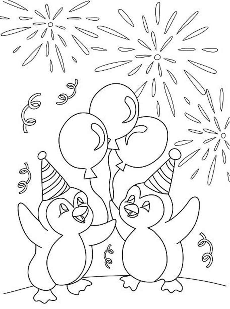 tô màu chim cánh cụt 25