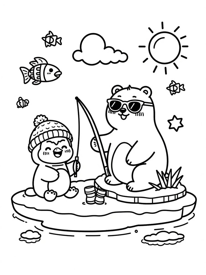 tô màu chim cánh cụt 31