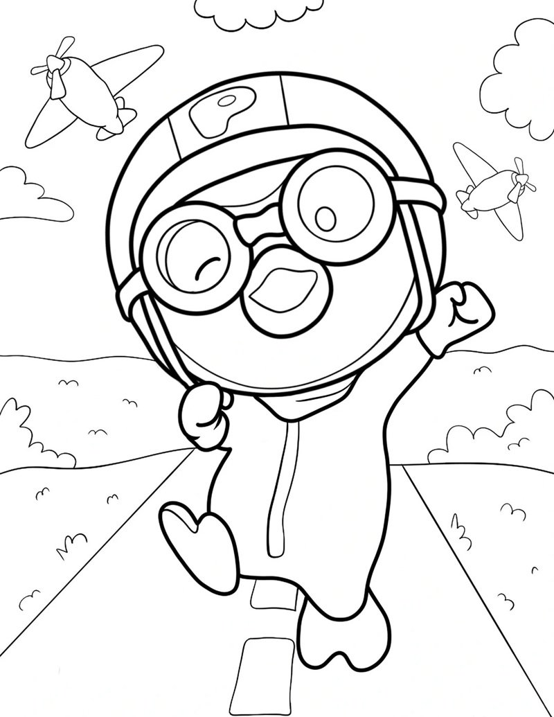 tô màu chim cánh cụt 34