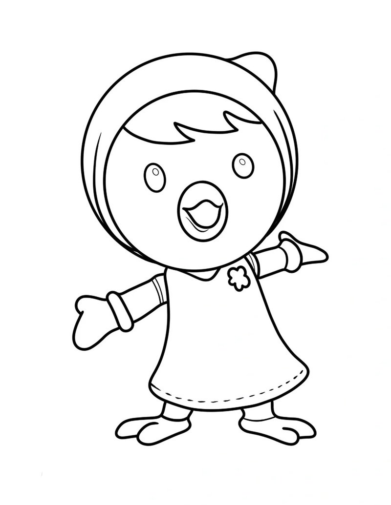 tô màu chim cánh cụt 35