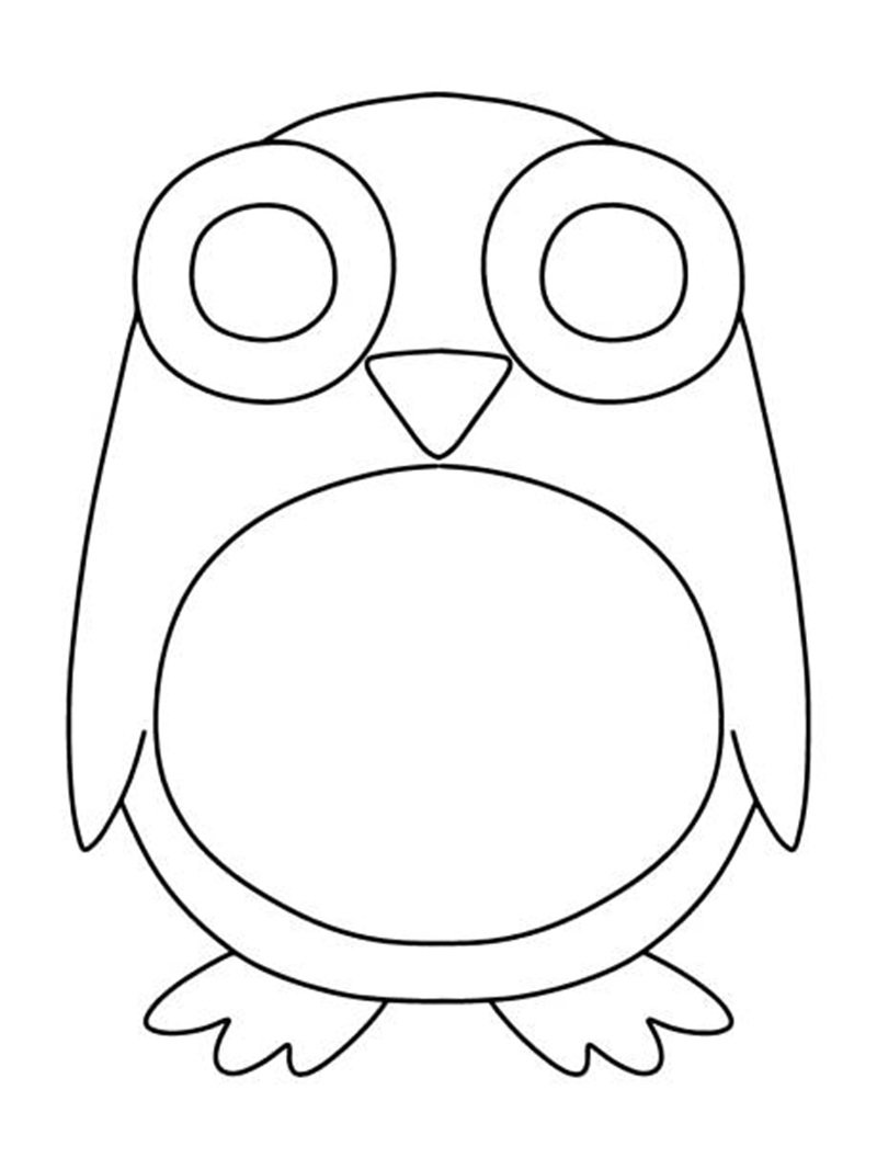 tô màu chim cánh cụt 4