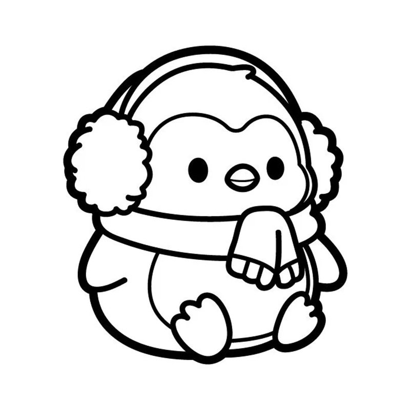 tô màu chim cánh cụt 40