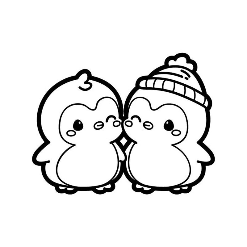 tô màu chim cánh cụt 41