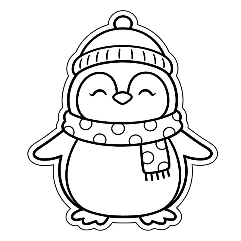 tô màu chim cánh cụt 44