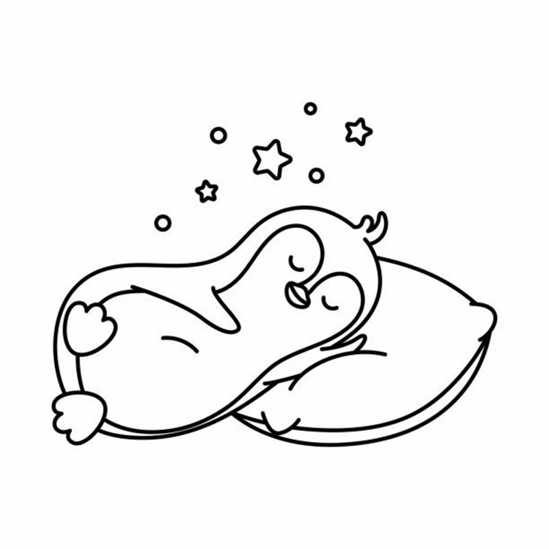 tô màu chim cánh cụt 6