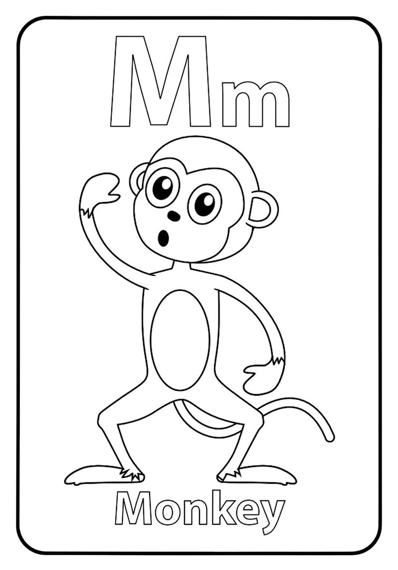 tô màu chữ cái 10