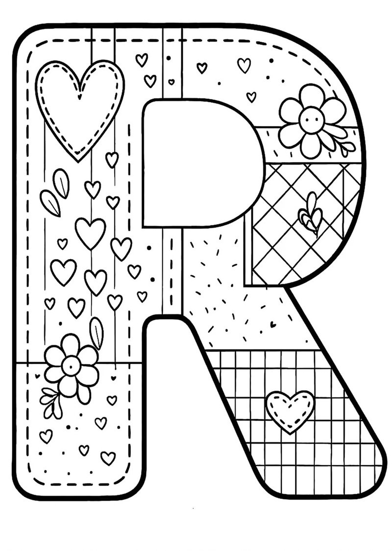 tô màu chữ cái 23