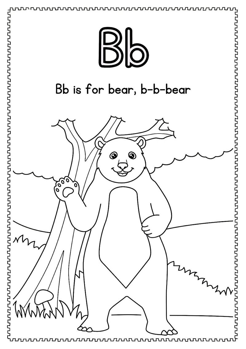 tô màu chữ cái 26