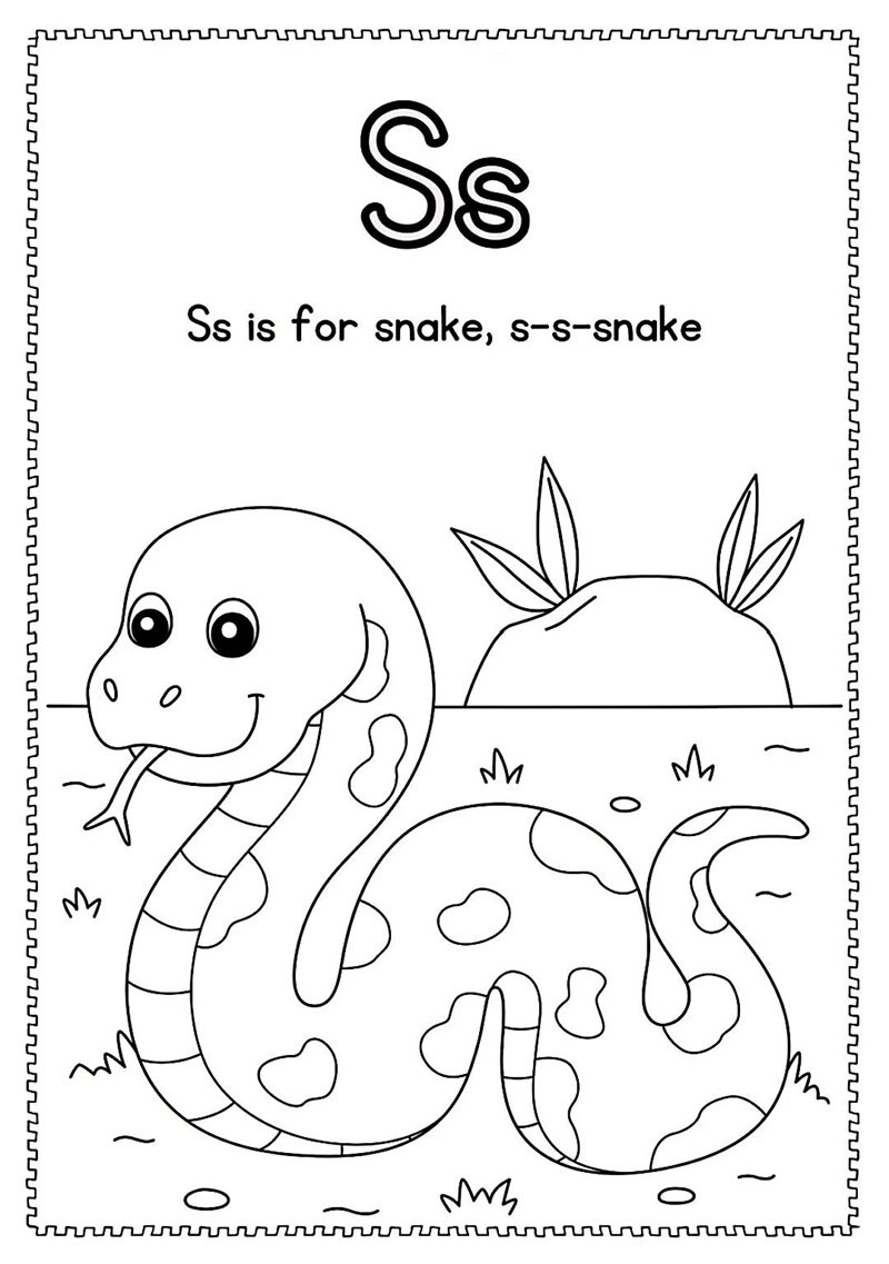 tô màu chữ cái 27