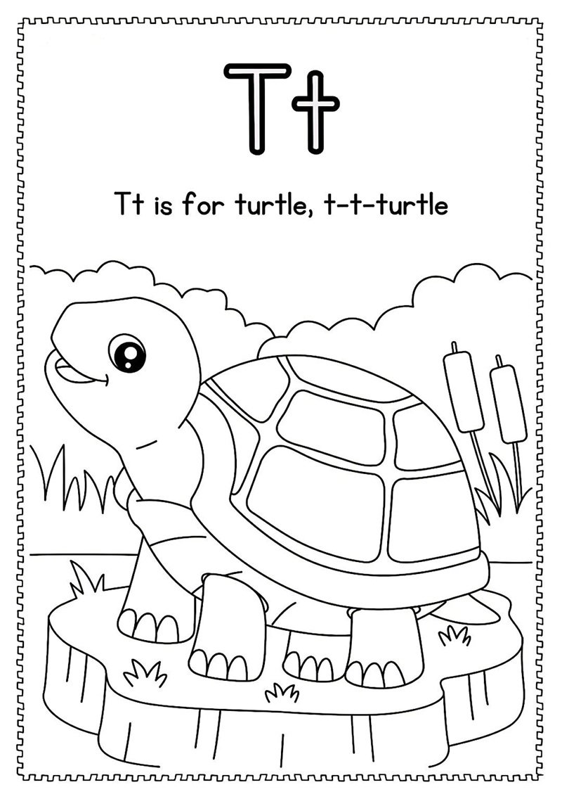 tô màu chữ cái 28