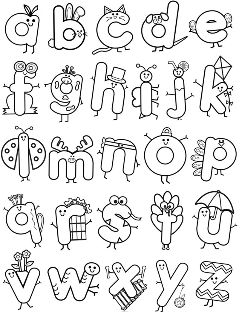 tô màu chữ cái 3