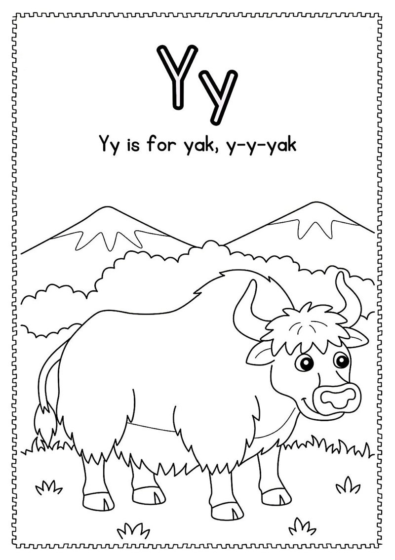 tô màu chữ cái 32